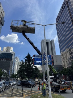 대구공공시설관리공단, 동대구로 등 16개소 LED 조명등 교체 공사 실시