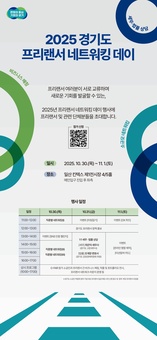 경기도, 10월 30일~11월 1일 ‘프리랜서 네트워킹 데이’ 개최