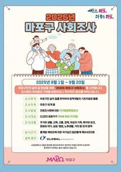구민의 목소리가 만드는 새로운 내일. 마포구, 사회조사 실시