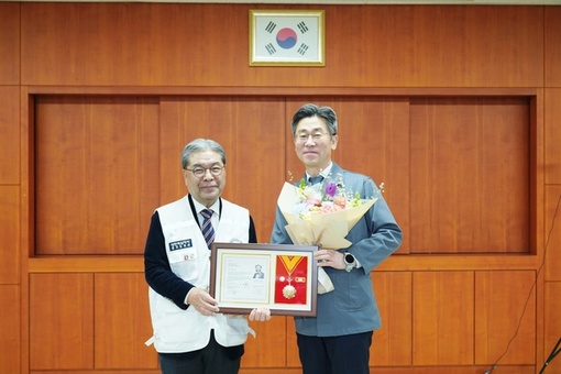 삼영전자공업(주), 대한적십자사 회원유공장 명예대장 수상