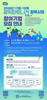 경기도, ‘1기업-1단체 공익파트너십’ 참여 기업 모집