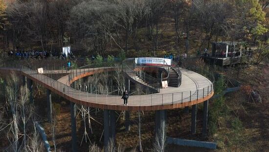 용마산 스카이워크 개통... 하늘에서 망우수국길까지 이어지는 중랑의 녹색길