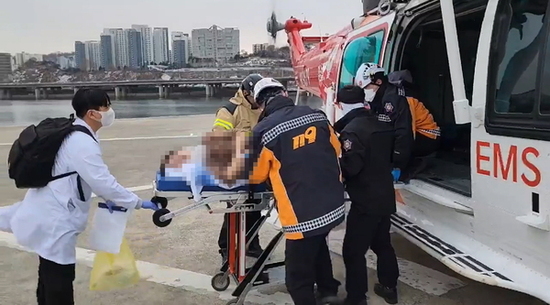 경남소방헬기 응급환자 긴급 이송… 진주에서 서울까지