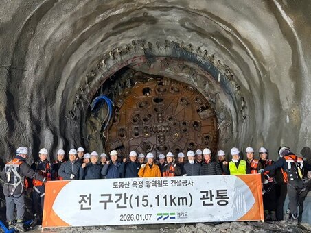 경기도, ‘도봉산~옥정 광역철도’ 전 구간 관통, 후속공정 가속