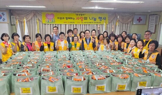 적십자봉사회 강화군협의회, 추석 맞아 사랑의 나눔 행사 펼쳐