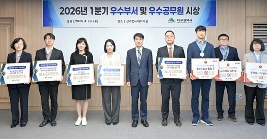 대구시, 1분기 성과 빛낸 우수부서·공무원 시상