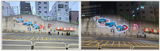 동작구, 중앙대학교 후문 옹벽 ‘경관개선 사업’ 완료…도시미관·안전 다 챙겼다!