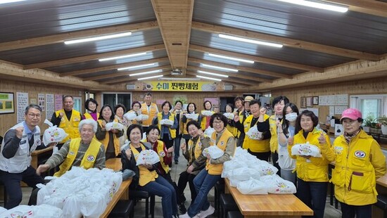 대한적십자사봉사회 양평군협의회, (주)로보큐브테크 후원으로  찐빵 체험 및 나눔 봉사활동 실시 