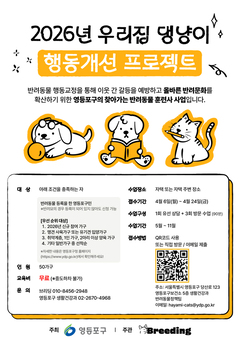 영등포구,‘우리집 댕냥이 행동개선 프로젝트’운영