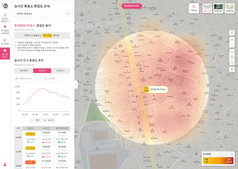 용산구, 제21대 대선 투표소 혼잡도 정보 서비스 제공
