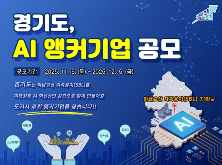 경기도, ‘하남교산 신도시’ 인공지능 선도기업 유치 공모