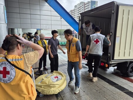 적십자·경기도 재난심리회복지원센터, 광명 아파트 화재 구호 및  심리지원 나서