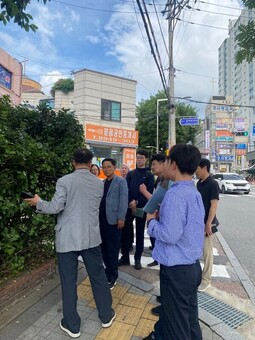 최기찬 서울시의원, 범일운수 차고지 주변 보행안전 확보 위한 현장 합동점검 실시