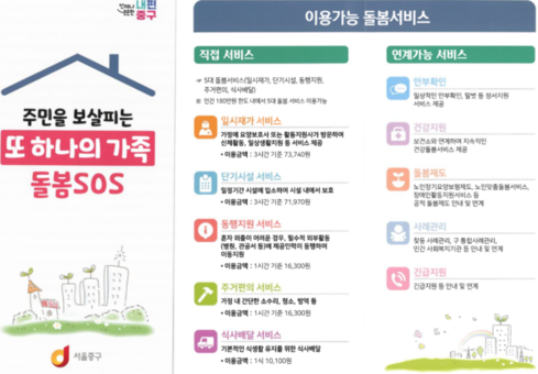 중구, 돌봄SOS 서비스 제공기관 확대