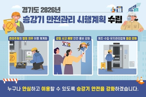 경기도, ‘2026년 승강기 안전관리 시행계획’ 수립