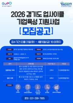 “버려지는 자원이 산업이 된다” 경기도, 업사이클 기업 10개사 맞춤 지원