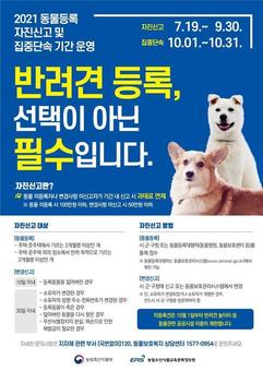 서울시, 9월 30일까지‘ 동물등록 자진신고’ 기간 운영