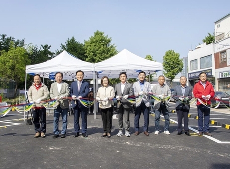 용산구, 이촌2동 주택가 자투리땅 주차장 개장