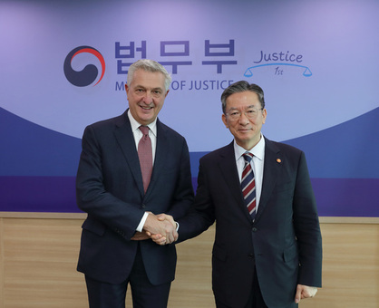법무부 장관, 유엔난민기구 최고대표 면담