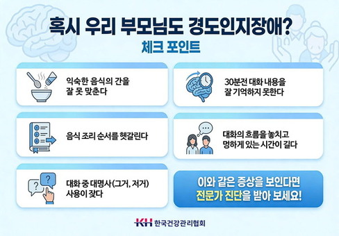 부모님의 ‘깜빡’, 단순 노화 아닌 경도인지장애일 수도... 방치 시 치매 이행률 10배