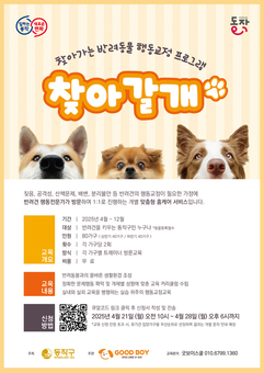 ‘우리 강아지가 달라졌어요’ 동작구, 찾아가는 반려동물 행동교정 프로그램 운영