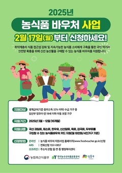성동구, 2025년 취약계층 농식품 바우처 지원
