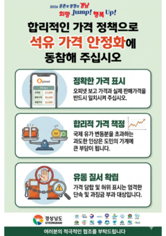 경상남도지사, 도내 유가 급등에 ‘유가 안정 특별지시’