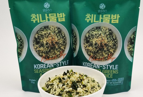 전남농기원, 해남·고흥 농산물 활용 ‘냉동 취나물밥’ 개발